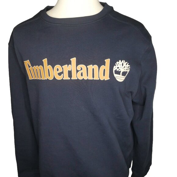 Timberland Men's Linear Logo Crew Neck Sweatshirt - Picture 1 of 6